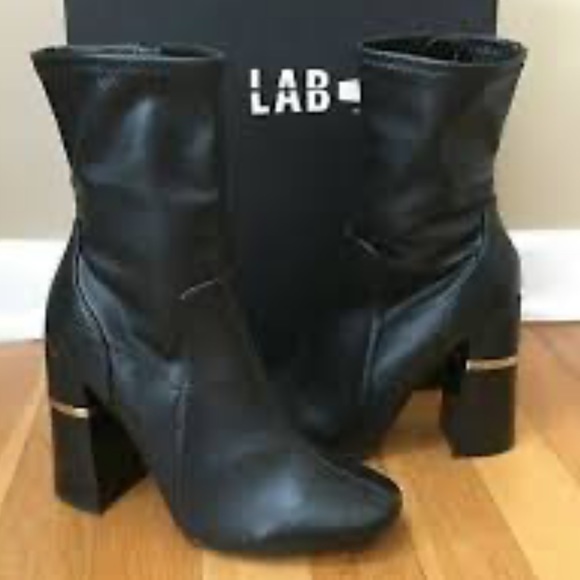 Lord and Taylor design lab, black, vegan leather boots - Picture 2 of 13